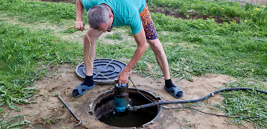 Outdoor Sewage Cleanup in Chestnut Mountain