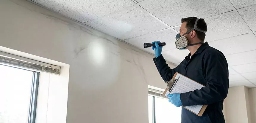 Ceiling Water Damage Inspection in Chestnut Mountain