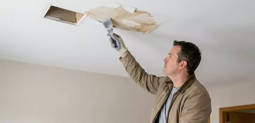 Dry Ceiling After Water Leak in Chestnut Mountain