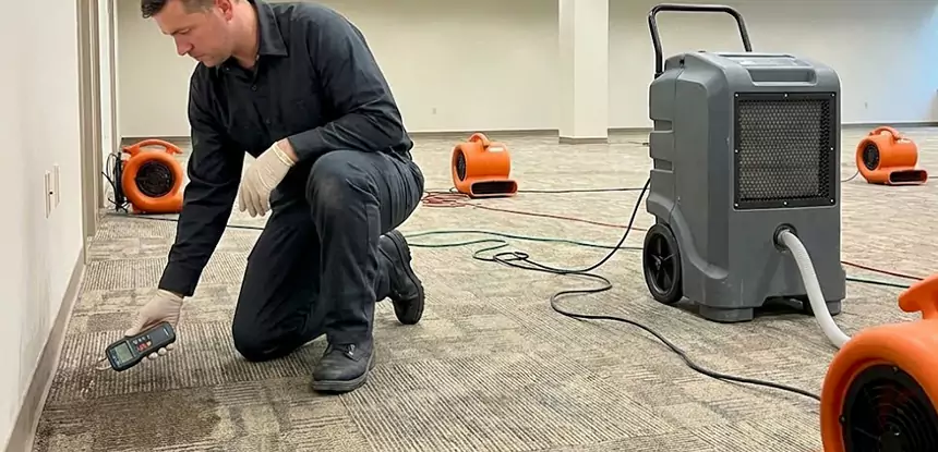 Drying Carpet Padding After Flood in Chestnut Mountain