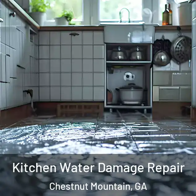  Kitchen Water Damage Repair Chestnut Mountain, GA